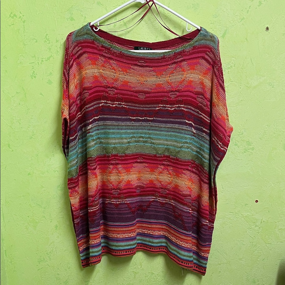 Ralph Lauren Sweater Poncho Shirt Top